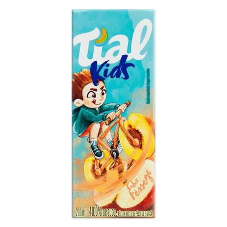 Suco Néctar de Pêssego Tial Kids 200ml - 24 Unidades